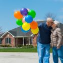 senior couple outside their franklin indiana home