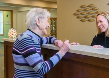 friendly staff members at the cridersville senior living community are always on hand to help residents