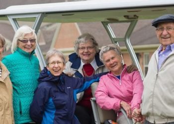 active pemberville residents enjoying the beautiful outdoor areas