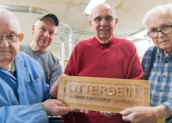 st marys ohio ccrc residents display a woodworking project
