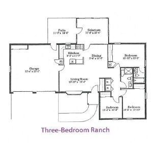 3 Bedroom Ranch