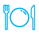plate and silverware icon