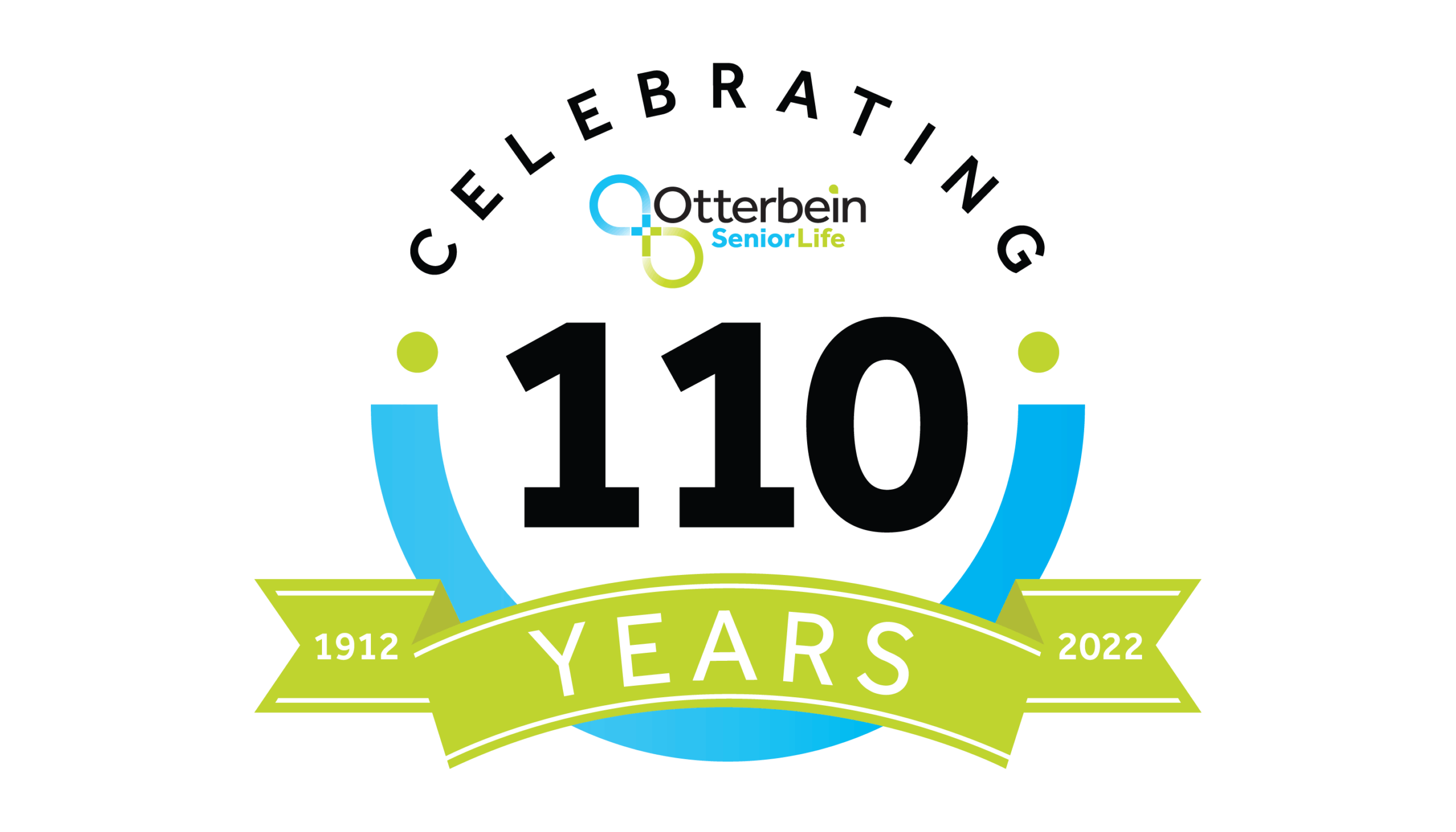 celebrating 110 year anniversary logo for Otterbein