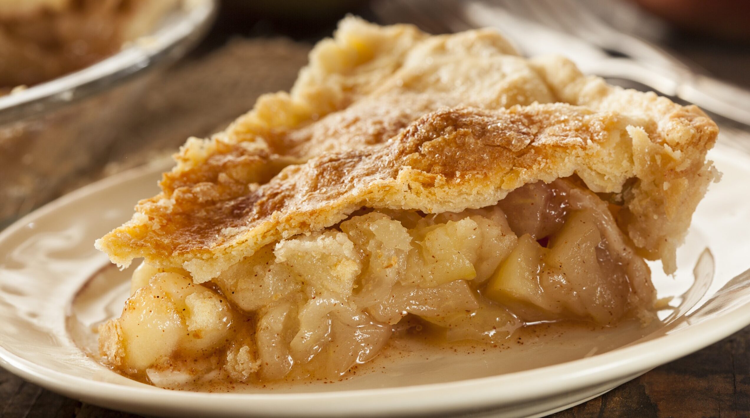Slice of apple pie