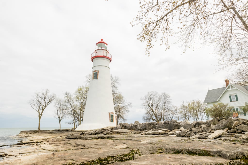 The lighthouse near Otterbein Marblehead.