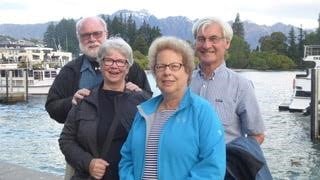 Residents and long-time neighbors Tom and Barb M. with Patrick and Anne A.