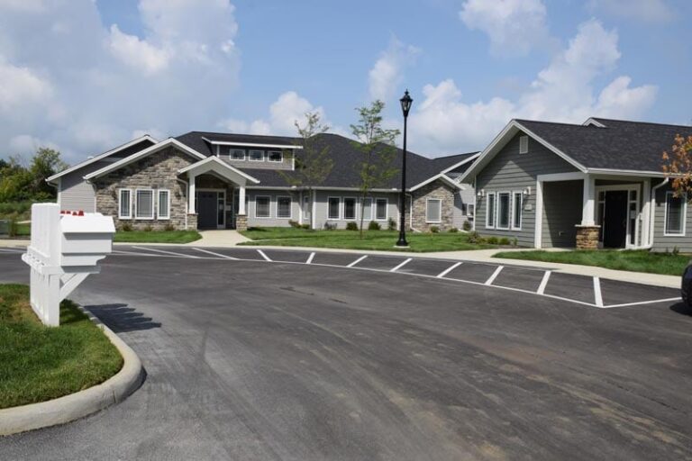 A outside view of a Otterbein Small House