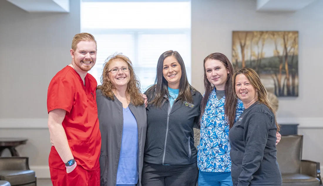 Otterbein Lebanon partners smile for a picture together