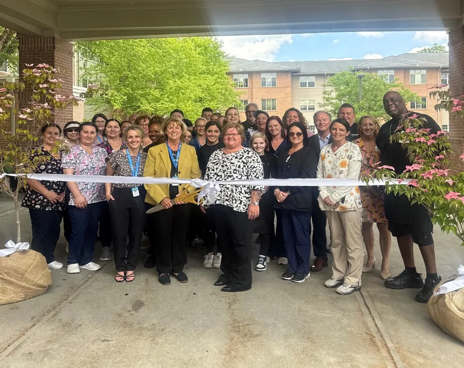 Otterbein team and dedication and ribbon cutting ceremony