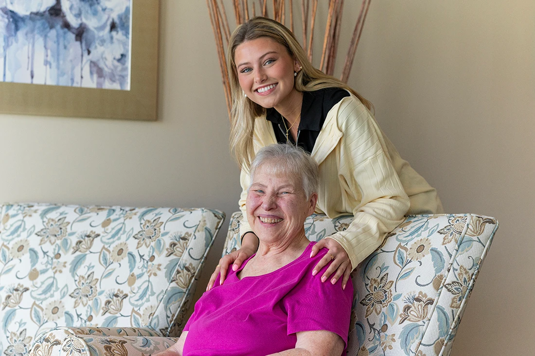Otterbein Cridersville resident and partner smiling