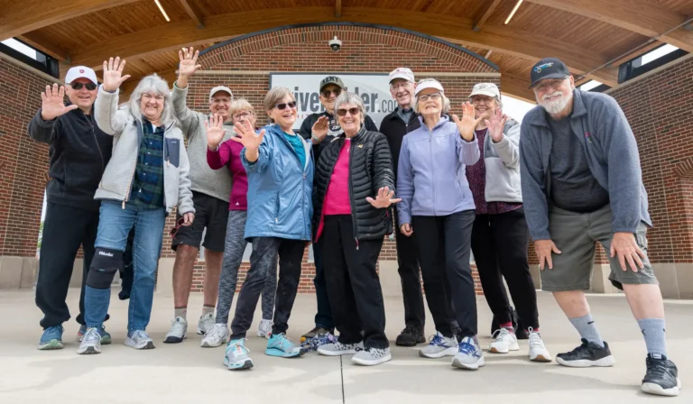 Otterbein Franklin residents waving